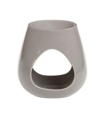Large Taupe Oval Ceramic Wax Burner image 1