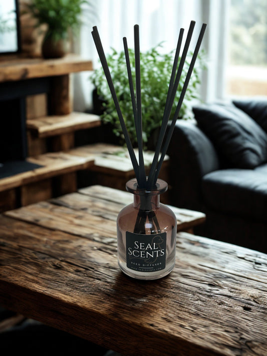 Ombre Amber Apothecary Bottle Reed Diffuser
